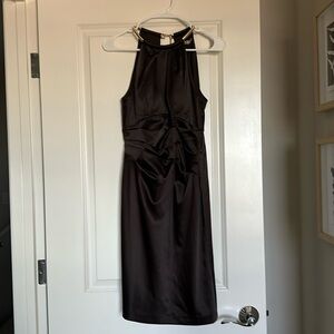 Eliza J satin holiday dress